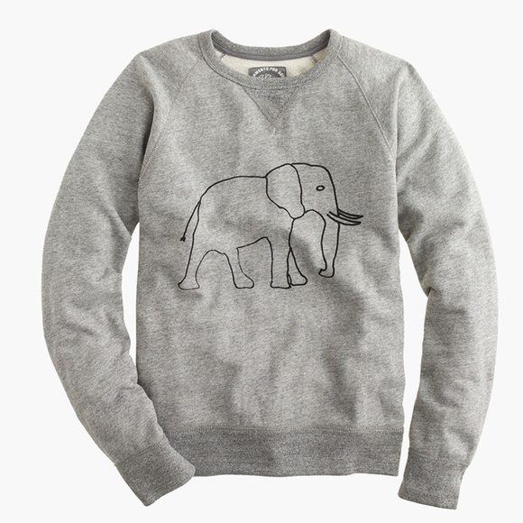 J. Crew Other - J. Crew elephant “Garments For Good" Sweatshirt XL